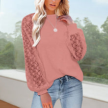 Load image into Gallery viewer, Waffle Lace Crewneck T-Shirt