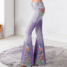 Load image into Gallery viewer, Fashion Ombre Floral Print Wide Leg Pants