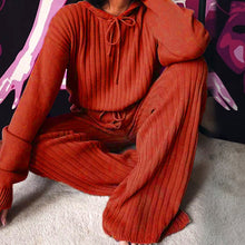 Load image into Gallery viewer, Long Sleeve Loose Hooded Casual 2 Piece Set