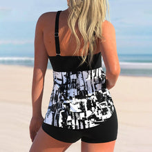 Load image into Gallery viewer, Two-piece Swimsuit with a Boxer Print