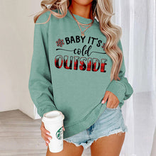 Load image into Gallery viewer, Baby It's Cold Track Sweatshirt