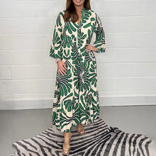 Load image into Gallery viewer, Printed Button Up Maxi Dress