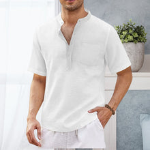 Load image into Gallery viewer, Summer Men's Hippie Casual Pocket Short Sleeve Beach T-Shirt