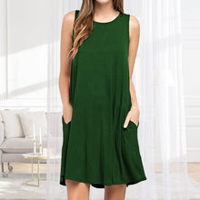 Load image into Gallery viewer, Sleeveless Pocket Multicolor Dress