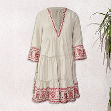 Load image into Gallery viewer, Printed Elegant V-neck Dress