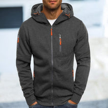 Load image into Gallery viewer, Mens Full-Zip Hooded Fleece Sweatshirt