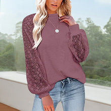 Load image into Gallery viewer, Waffle Lace Crewneck T-Shirt