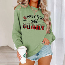 Load image into Gallery viewer, Baby It's Cold Track Sweatshirt