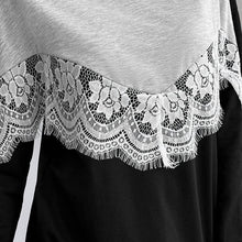 Load image into Gallery viewer, Lace Panel Sweatshirt Dress