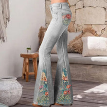 Load image into Gallery viewer, Fashion Ombre Floral Print Wide Leg Pants