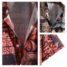 Load image into Gallery viewer, Men Patchwork Print Button Front Shirt