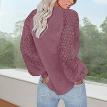 Load image into Gallery viewer, Waffle Lace Crewneck T-Shirt