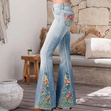 Load image into Gallery viewer, Fashion Ombre Floral Print Wide Leg Pants