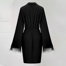 Load image into Gallery viewer, Fringed Sleeve Hip Dress
