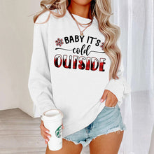 Load image into Gallery viewer, Baby It's Cold Track Sweatshirt