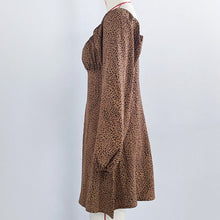 Load image into Gallery viewer, Long Sleeve Leopard Print Dress