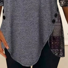 Load image into Gallery viewer, Buttoned Loose Panels T-shirt