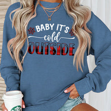 Load image into Gallery viewer, Baby It's Cold Track Sweatshirt
