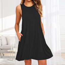 Load image into Gallery viewer, Sleeveless Pocket Multicolor Dress