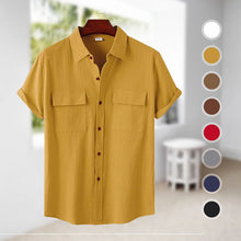 Load image into Gallery viewer, Men's Linen Short Sleeve Shirt