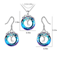 Load image into Gallery viewer, Love Eternity Necklace and Earrings