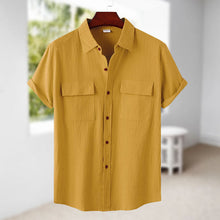 Load image into Gallery viewer, Men's Linen Short Sleeve Shirt