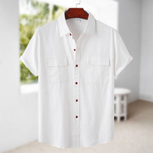 Load image into Gallery viewer, Men's Linen Short Sleeve Shirt