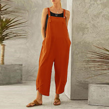 Load image into Gallery viewer, Women's Solid Color Casual Suspender Pants