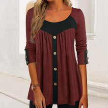 Load image into Gallery viewer, Panelled Button T-shirt