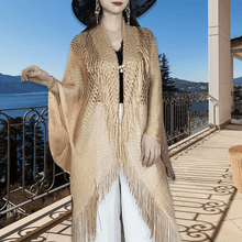 Load image into Gallery viewer, Fringe Shawl with Sunscreen