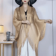 Load image into Gallery viewer, Fringe Shawl with Sunscreen