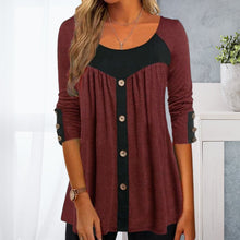 Load image into Gallery viewer, Panelled Button T-shirt