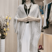 Load image into Gallery viewer, Fringe Shawl with Sunscreen