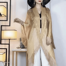 Load image into Gallery viewer, Fringe Shawl with Sunscreen