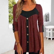 Load image into Gallery viewer, Panelled Button T-shirt