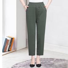 Load image into Gallery viewer, High Waist Cropped Trousers
