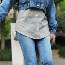 Load image into Gallery viewer, Women High Waist Fake Top Lower Sweep