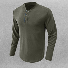 Load image into Gallery viewer, Henry Collar Button T-Shirt