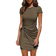 Load image into Gallery viewer, Knotted Short Sleeve Dress
