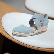 Load image into Gallery viewer, Hemp Rope Wedge Sandals