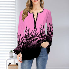 Load image into Gallery viewer, Open Collar Ruffle Sleeve Oversized T-Shirt