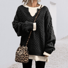 Load image into Gallery viewer, Slouchy Cable Knit Sweater