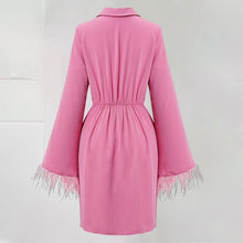 Load image into Gallery viewer, Fringed Sleeve Hip Dress