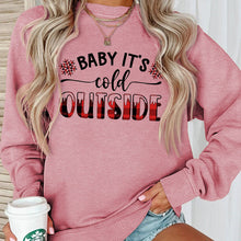 Load image into Gallery viewer, Baby It's Cold Track Sweatshirt