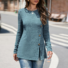 Load image into Gallery viewer, Crewneck Split Sweater