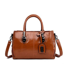 Load image into Gallery viewer, Boston leather handbag for women