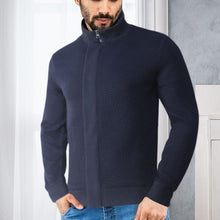 Load image into Gallery viewer, Solid Zip Stand Collar Jacket