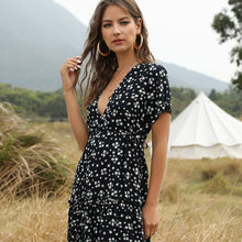 Load image into Gallery viewer, V-neck Bohemian Dress