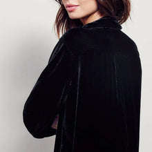 Load image into Gallery viewer, Gold Velvet Shirtdress