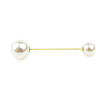 Load image into Gallery viewer, Women Vintage Pins Double Head Simulation Pearl Big Brooches, 5PCs